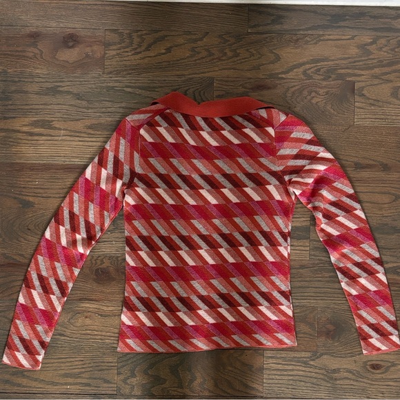 Marine Layer Women’s Red Multicolor Knit Sweater, Excellent Conditiom - Picture 3 of 10